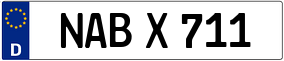 Trailer License Plate